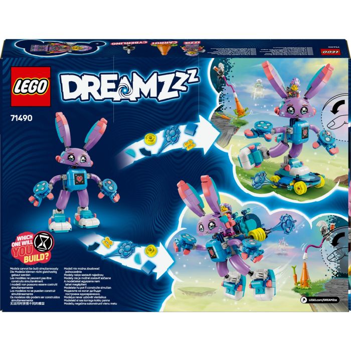 LEGO 71490 DREAMZzz Izzie y Bunchurro El Conejo Jugón Set de Construcción Articulado Transformable con Minifigura Izzie +7 Años 8 LEGO 71490 DREAMZzz Izzie y Bunchurro El Conejo Jugón Set de Construcción Articulado Transformable con Minifigura Izzie +7 Años 8