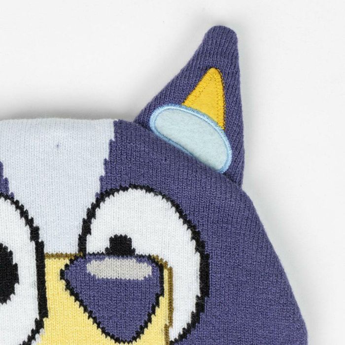 Gorro punto aplicaciones bluey 2 Gorro punto aplicaciones bluey 2