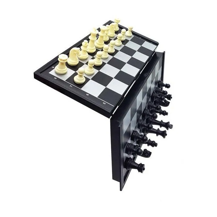 Lexibook Juego de Mesa Magnético - 8 Juegos en 1 Caja, Ajedrez, Damas, Plegable, 2-6 Jugadores 1