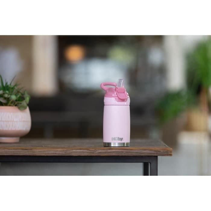 Nuby NUB0039175805622 Botella térmica 300 ml de acero inoxidable en color rosa 3 Nuby NUB0039175805622 Botella térmica 300 ml de acero inoxidable en color rosa 3