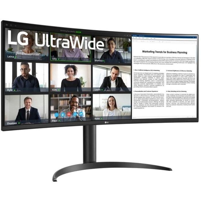 LG 34WR55QK-B.AEU Monitor Curvo UltraWide 34" WQHD (3440x1440) HDR10 5ms 2xHDMI DP USB-C Negro 1