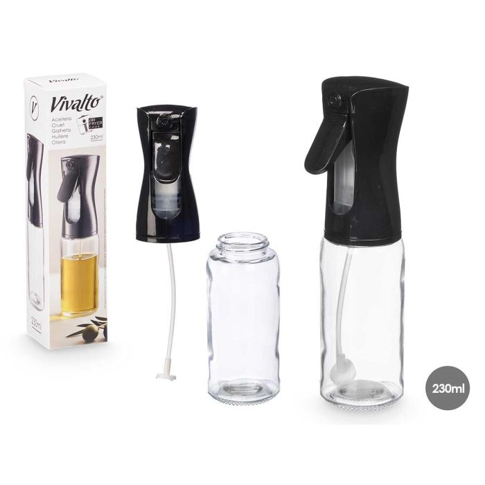 Aceitera Vidrio Pulverizador 230Ml Vivalto 7x21x5cm (Set de 12) 0 Aceitera Vidrio Pulverizador 230Ml Vivalto 7x21x5cm (Set de 12) 0
