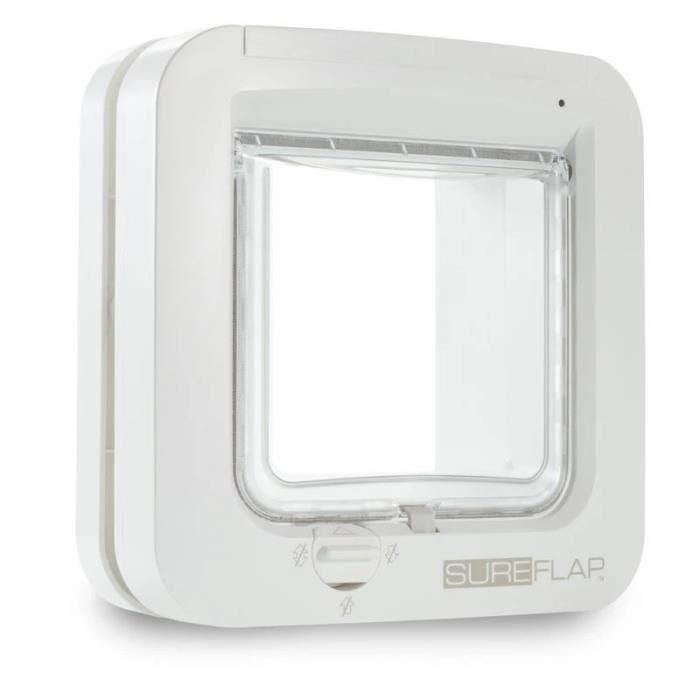 Sureflap Solapa para Gatos con Lector de Microchip Electrónico - Previene Gatos Callejeros - Memoria 32 Gatos - Blanco Sureflap Solapa para Gatos con Lector de Microchip Electrónico - Previene Gatos Callejeros - Memoria 32 Gatos - Blanco