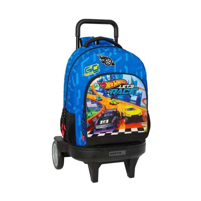 Mochila Safta Grande Con Ruedas Compact Evolution Extraible Hot Wheels Let'S Race 450x330x220 mm Mochila Safta Grande Con Ruedas Compact Evolution Extraible Hot Wheels Let'S Race 450x330x220 mm