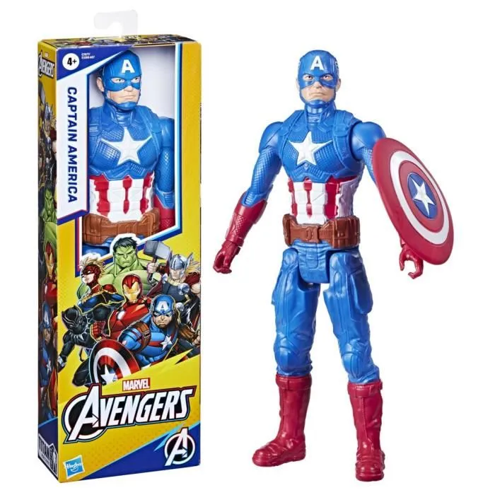 Hasbro Figura Titan Capitán América E7877 Avengers +4 Años