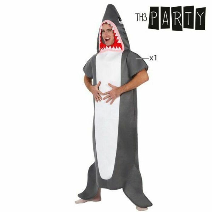 Disfraz para Adultos Th3 Party Gris Animales (1 Pieza) 3