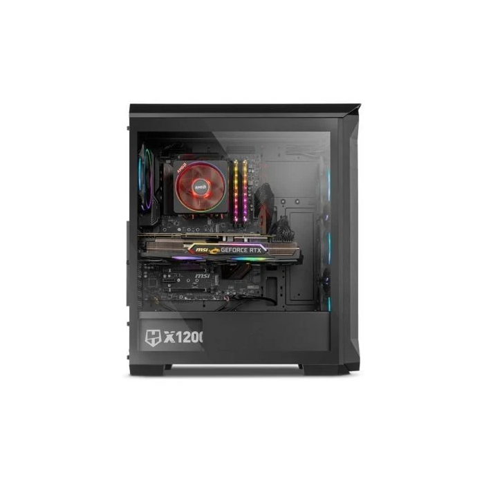 NOX Hummer Quantum NXHUMMERQUANTUM Caja Minitorre ATX ARGB Ventana USB 3.0 Negro