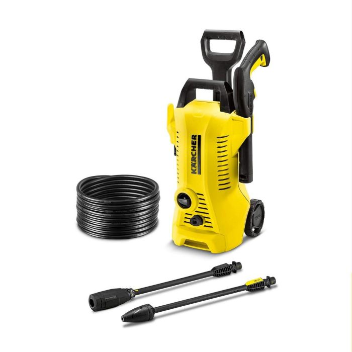 Karcher Hidrolimpiadora de alta presión K2 Premium Power Control con Ruedas, Manguera 7m, Lanza Vario Power y Boquilla Giratoria