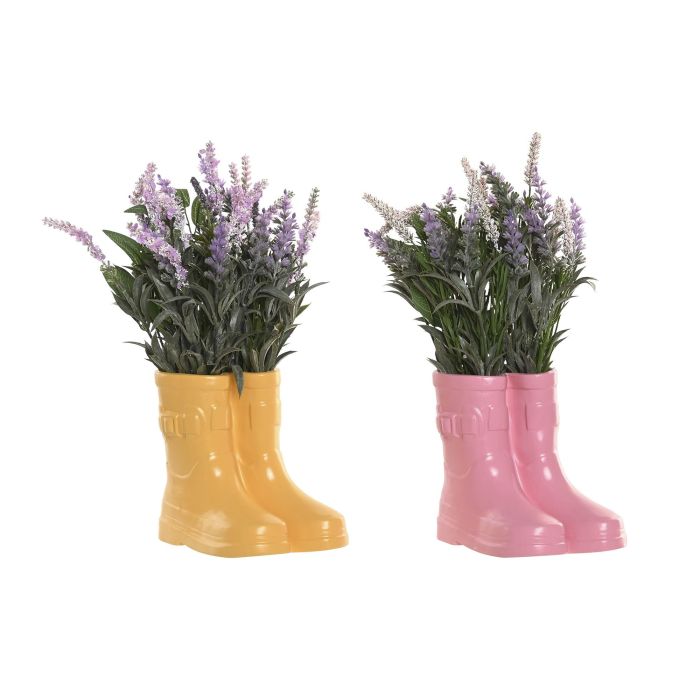 Planta Shabby DKD Home Decor Amarillo Rosa 25.5 x 39 x 23 cm (2 Unidades) 0 Planta Shabby DKD Home Decor Amarillo Rosa 25.5 x 39 x 23 cm (2 Unidades) 0
