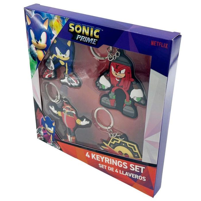 Cyp brands Set Llaveros Sonic Prime - Sonic, Knuckles, Dr. Eggman y Logo 1 Cyp brands Set Llaveros Sonic Prime - Sonic, Knuckles, Dr. Eggman y Logo 1