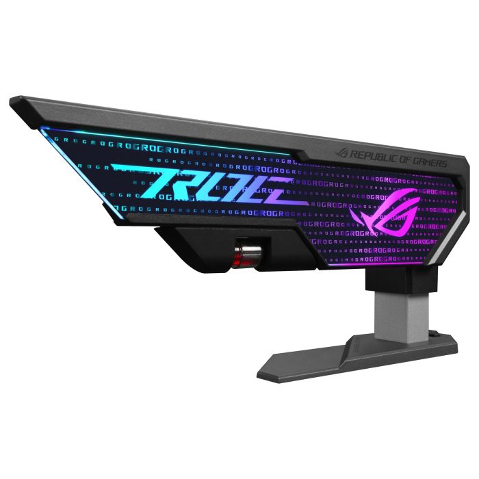 ASUS ROG XH01 Soporte Tarjeta Gráfica Universal Termoplástico Zinc Negro Gris Azul Verde Rojo RGB 4