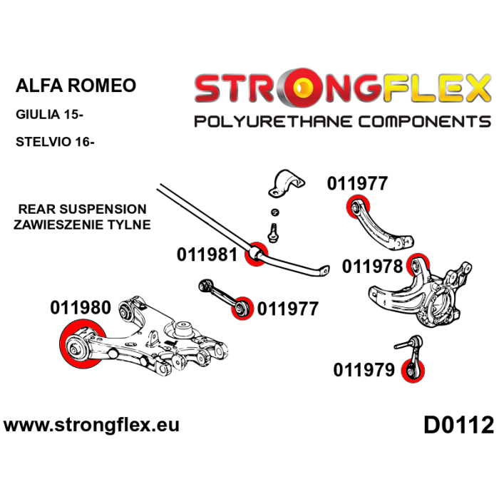 StrongFlex STF011978A Trasero Hub Silentblock - Superior Sport