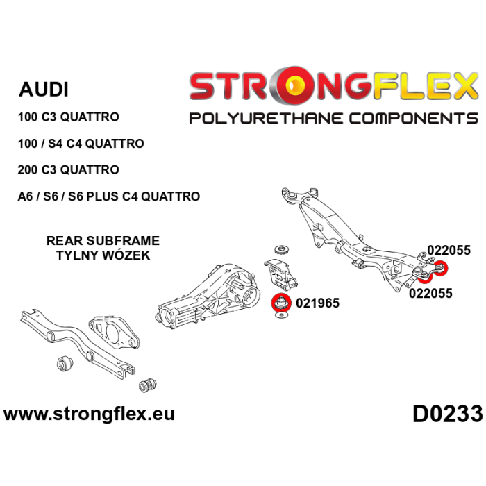 StrongFlex 021965A: Diferencial Trasero - Casquillo Trasero 55 mm Sport 2