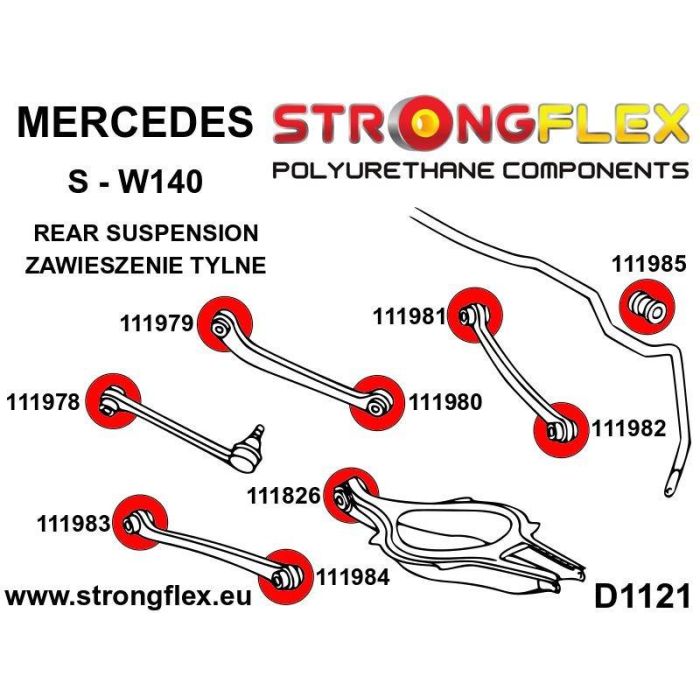 StrongFlex 111981B: Brazo De Suspensión Trasero - Casquillo Interior 1
