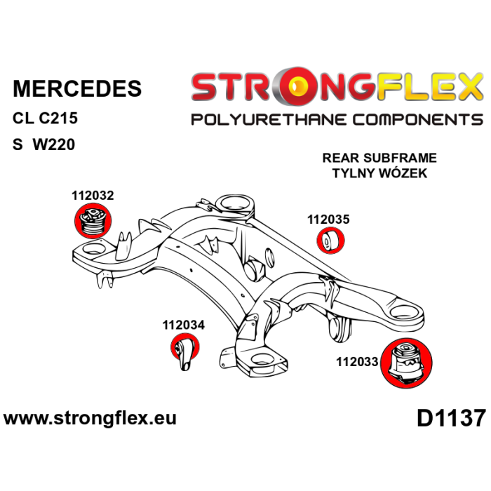 StrongFlex 112034B: Diferencial Trasero - Casquillo Delantero 1