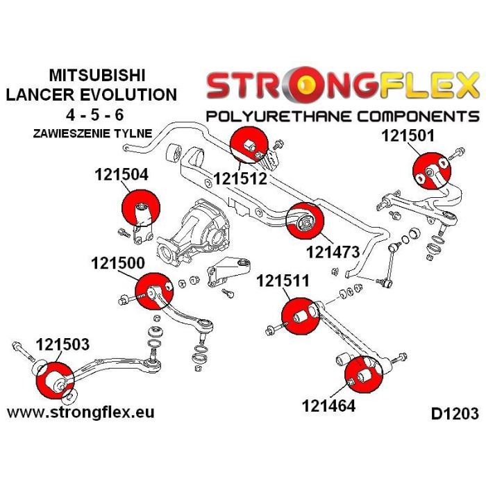 StrongFlex 121464A: Casquillo Exterior Brazo Oscilante Inferior Trasero Sport 1