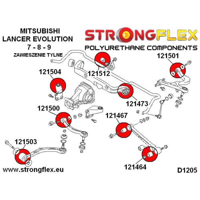 StrongFlex 121464A: Casquillo Exterior Brazo Oscilante Inferior Trasero Sport 2