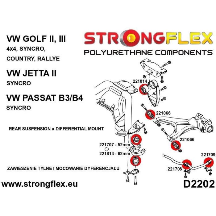 StrongFlex 221709B: Casquillo Exterior Barra Estabilizadora Trasera 1 StrongFlex 221709B: Casquillo Exterior Barra Estabilizadora Trasera 1