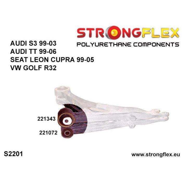 StrongFlex 226121A: Kit Casquillos Suspensión Total Sport 5 StrongFlex 226121A: Kit Casquillos Suspensión Total Sport 5