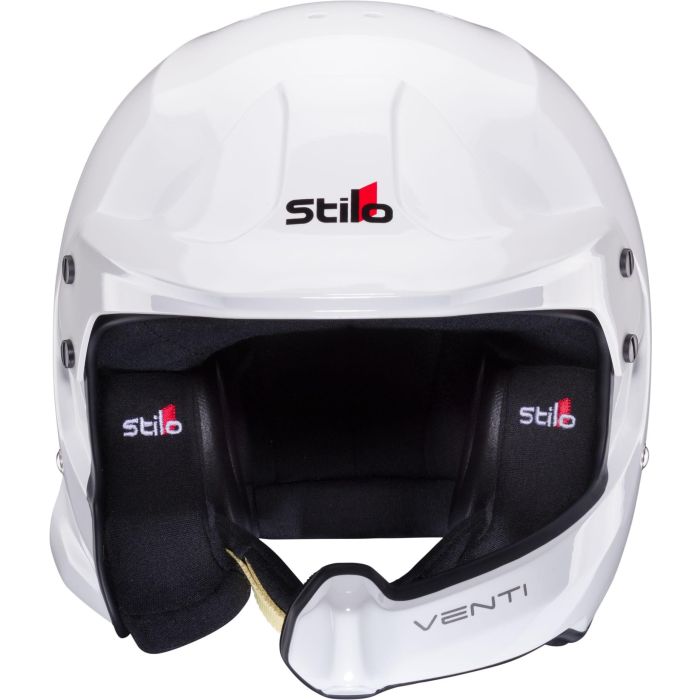 Stilo Casco Venti Wrc Rally Composite Snell Sa2020 Fia 8859-15 Hans Fia8858-10 Blanco-Interior Negro 61 2