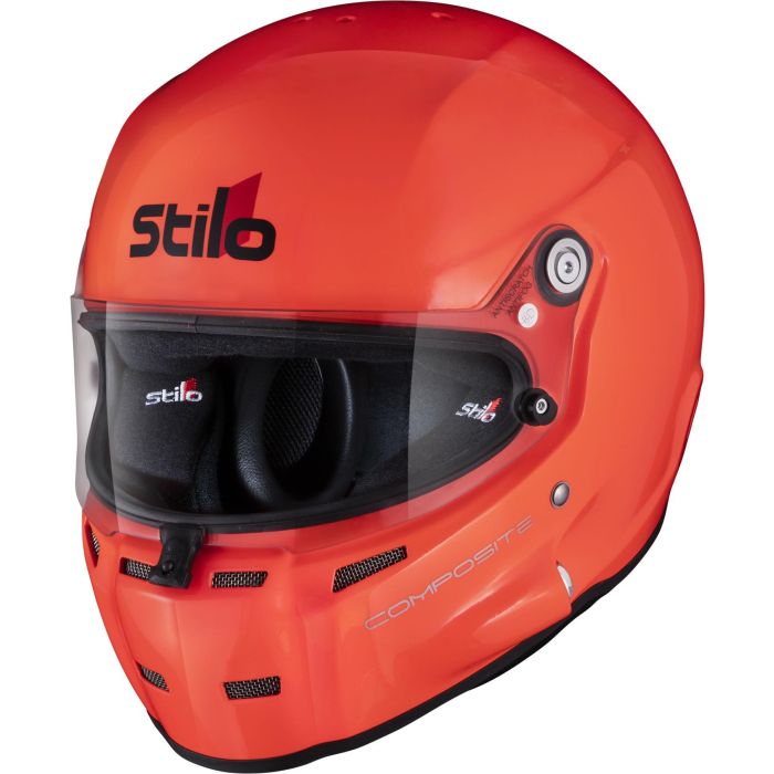 Stilo Casco St5 F Offshore Snell Sa2020 Fia8859-15 Sin Clip Hans Naranja Fluor-Interior Negro 57 1