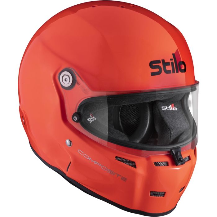 Casco St5 F Offshore Snell Sa2020 Fia8859-15 Sin Clip Hans Naranja Fluor-Interior Negro 57 STIDA0702BF2T57