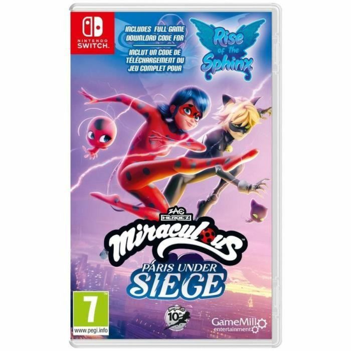 Just For Games AABAS39339 Pack Miraculous 1 y 2 (El Ascenso de la Esfinge CIAB + París Bajo Asedio) - Juego Nintendo Switch