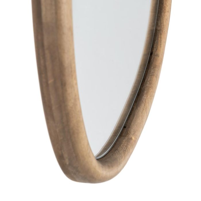 Espejo Natural Madera Decoración 38,50 X 3 X 62 cm