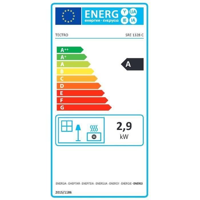 STOVER SRE 1228 C 2850 vatios Estufa electrónica de aceite - Detector de CO2 - Seguridad múltiple - Pantalla LCD - Silencioso 1