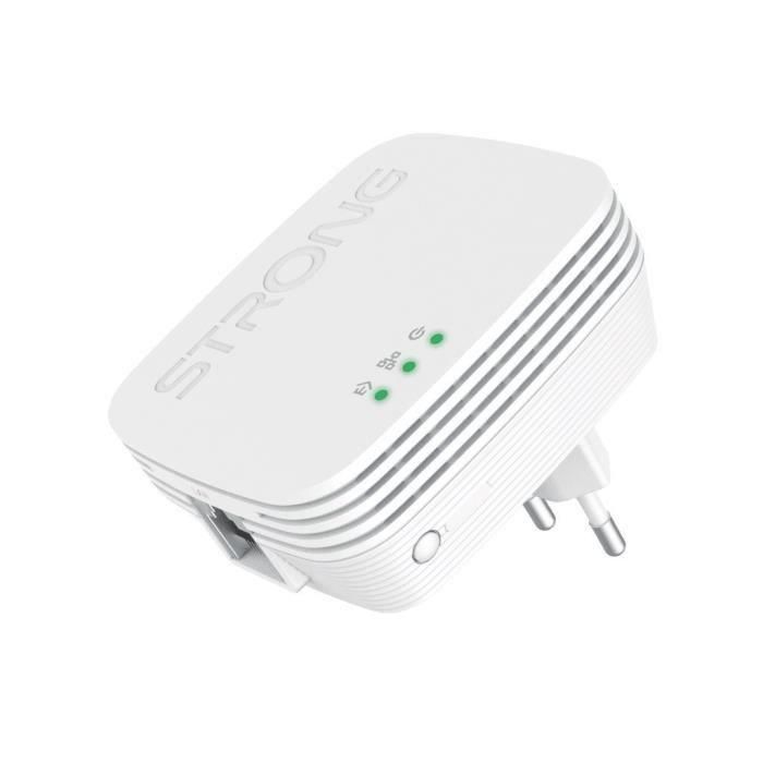 Kit CPL - FUERTE - Paquete triple Powerline Wi-Fi 600 - Punto de acceso de 300 MB