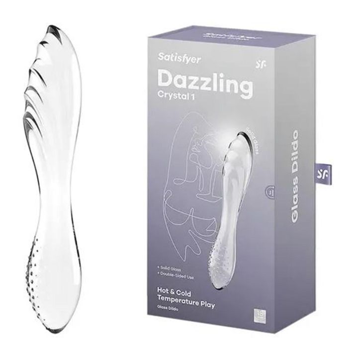 Satisfyer Dazzling crystal dildo hot & cold temperature play transparente Satisfyer Dazzling crystal dildo hot & cold temperature play transparente