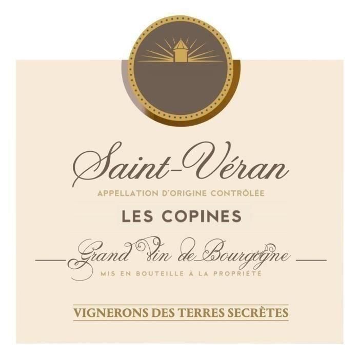 Vignerons des Terres Secretes Les Copines 2022 Saint-Véran - Vino blanco de Borgoña 1