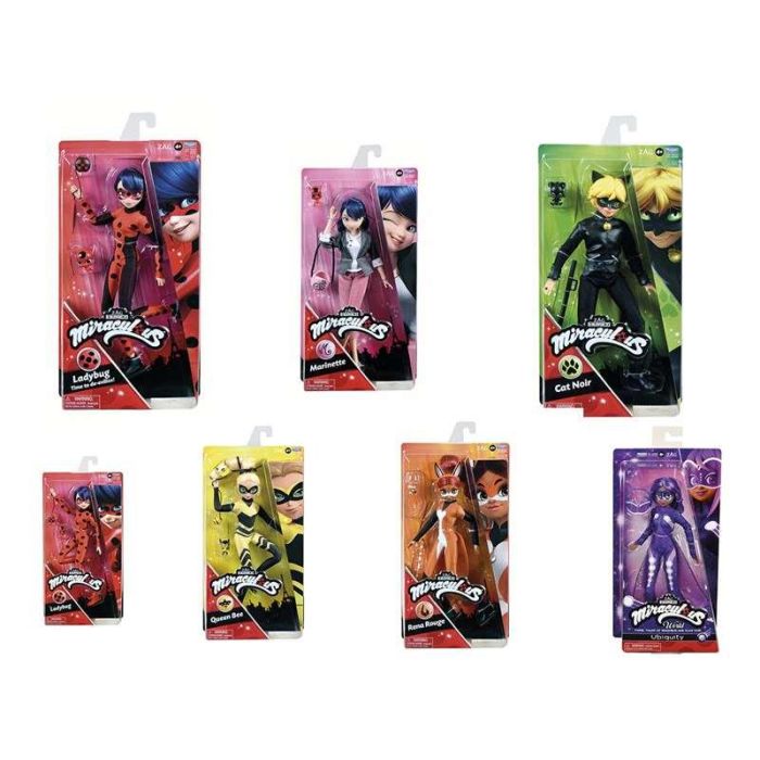 Muñeca de moda miraculous heroez ladybug y cat noir 26 cm - modelos surtidos 3 Muñeca de moda miraculous heroez ladybug y cat noir 26 cm - modelos surtidos 3