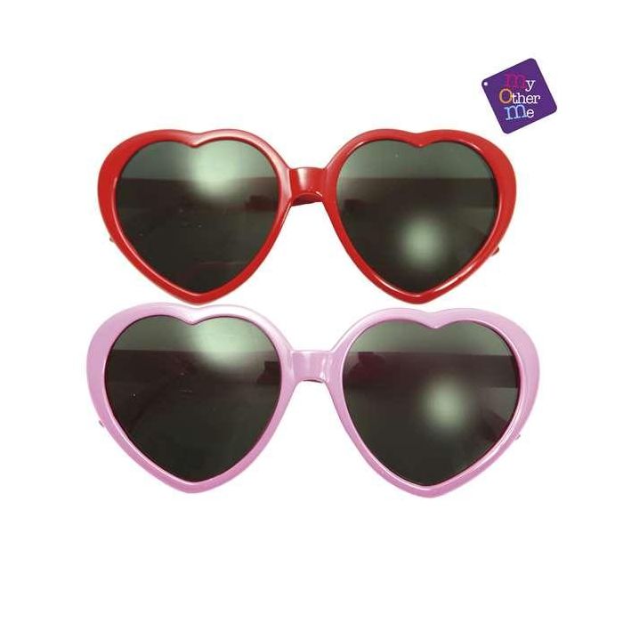 Gafas forma de corazón rosas 1 Gafas forma de corazón rosas 1