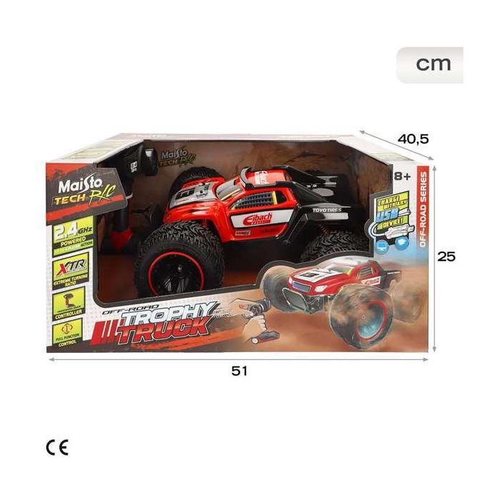 Coche Radio Control Maisto Trophy Truck Rojo 1:14 37 x 17 x 36 cm 2,4 GHz 6