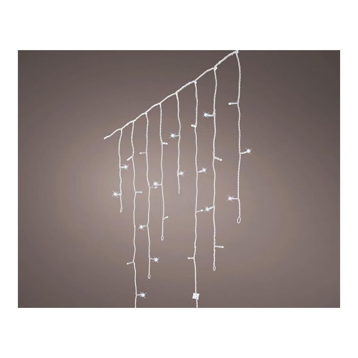 Cortina led icicle lights parpadeante 5,8m 240 leds luz fria