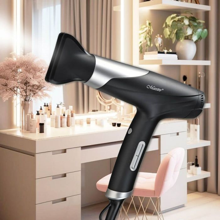 Secador de Pelo Feel Maestro MR-231 Negro Plateado 1800 W 2 Secador de Pelo Feel Maestro MR-231 Negro Plateado 1800 W 2