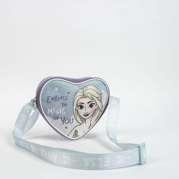 Cerdá Bolso Corazón Frozen, Bandolera Infantil con Forma de Corazón, Color Azul, Medidas 15x14x4 cm, para Niñas y Niños de 3+ Años 2 Cerdá Bolso Corazón Frozen, Bandolera Infantil con Forma de Corazón, Color Azul, Medidas 15x14x4 cm, para Niñas y Niños de 3+ Años 2