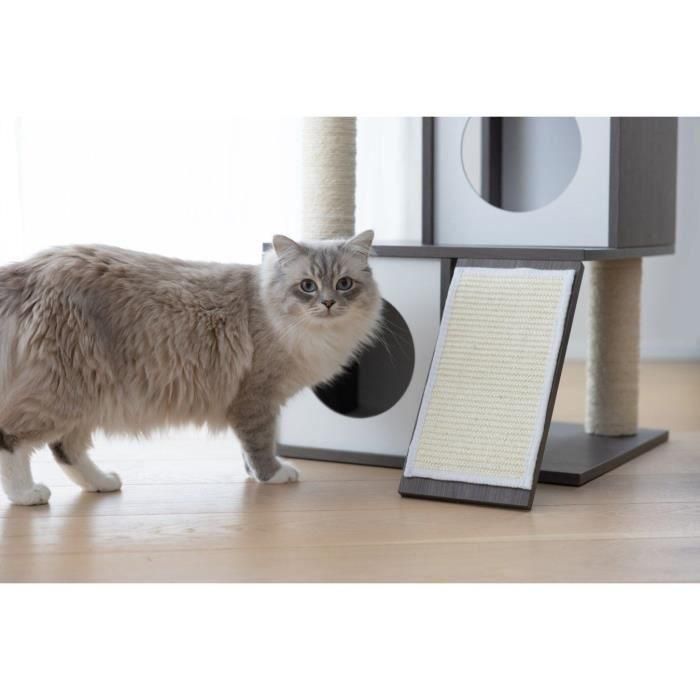 KERBL - Árbol para gatos FLAIR - 48 x 44 x 86 cm - Blanco/Gris - Sisal 4 KERBL - Árbol para gatos FLAIR - 48 x 44 x 86 cm - Blanco/Gris - Sisal 4