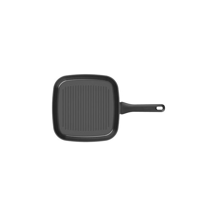 Berghoff Sartén Grill Cerámica 26cm, Aluminio Reciclado, Antiadherente CeraGreen, Apto para Inducción