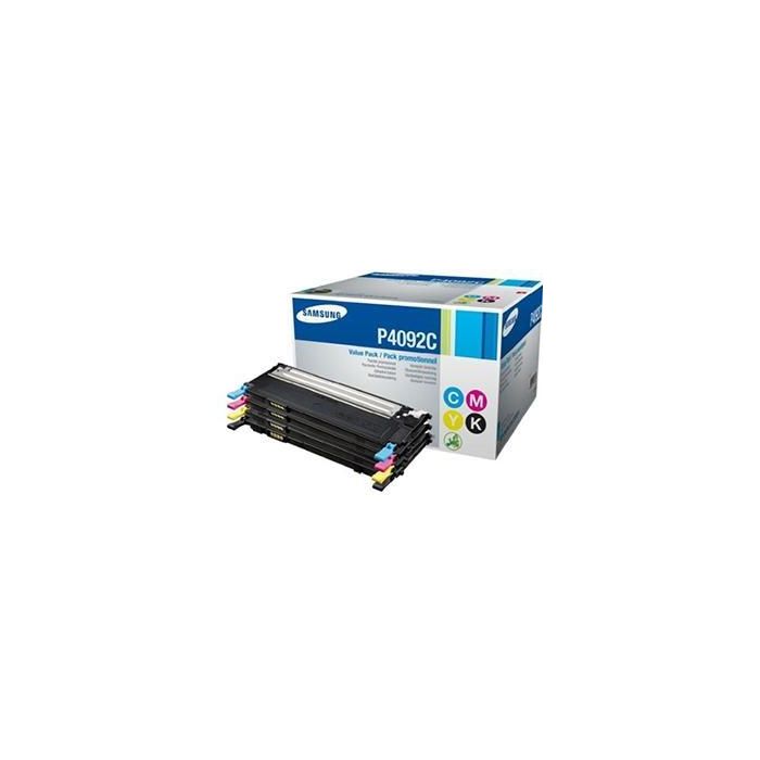 Samsung Pack Toner Cian, Magenta, Amarillo, Negro para CLP-315, CLP-310, CLX-3170, CLX-3175 (CLTP4092C)