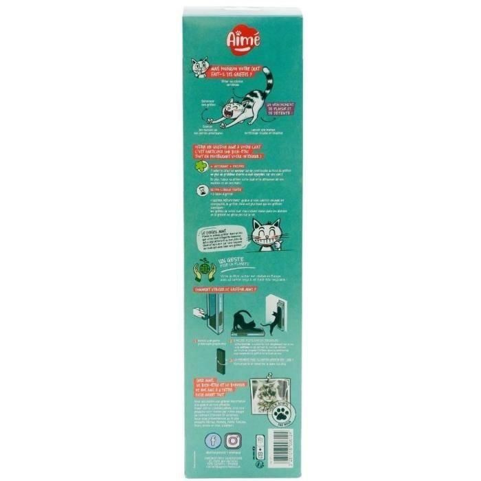 Rascador de cartón - AIMÉ - Para gatos, rascador de doble cara, súper resistente y duradero, aroma a hierba gatera 2 Rascador de cartón - AIMÉ - Para gatos, rascador de doble cara, súper resistente y duradero, aroma a hierba gatera 2