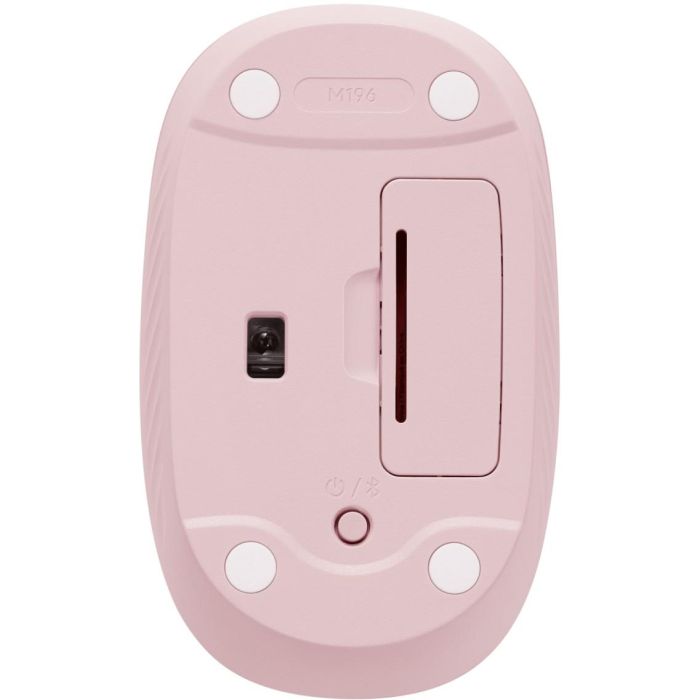 Logitech M196 Ratón Inalámbrico Rosa Bluetooth Óptico 1000 dpi, 12 Meses Batería, Compatible Windows/macOS, Plástico Reciclado 2