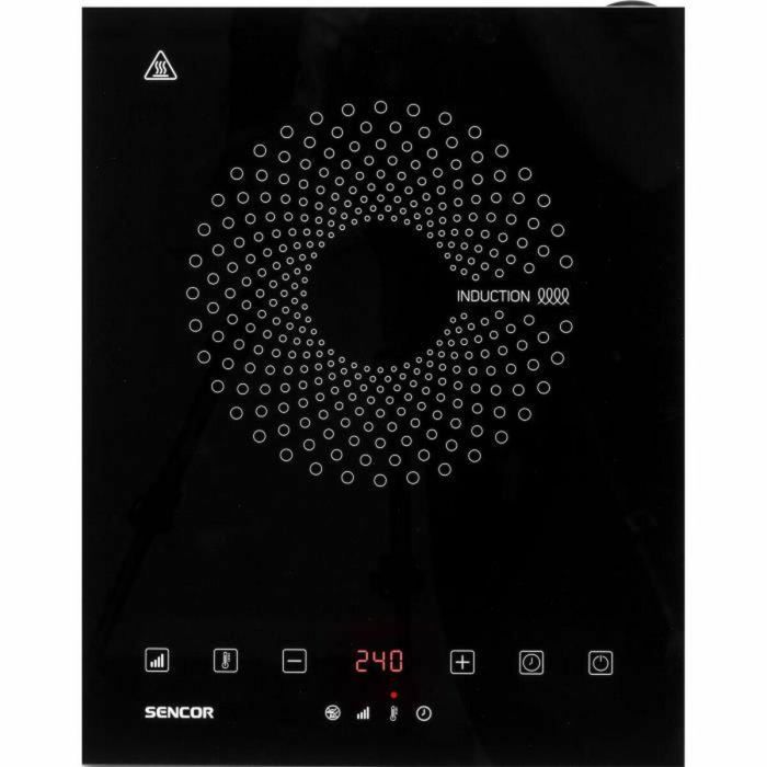 Placa de inducción - SENCOR - SCP 3601GY - 2000 W - 1 fuego - Negro