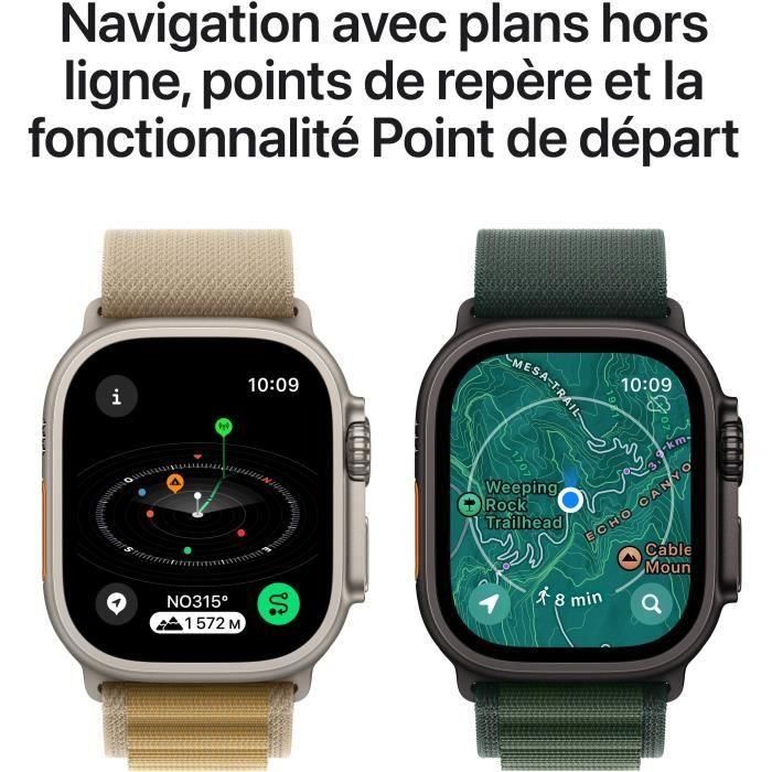 Apple Watch Ultra 2 GPS + Cellular - 49 mm - Caja de titanio negro - Correa Milanese Loop de titanio negro - L 5 Apple Watch Ultra 2 GPS + Cellular - 49 mm - Caja de titanio negro - Correa Milanese Loop de titanio negro - L 5