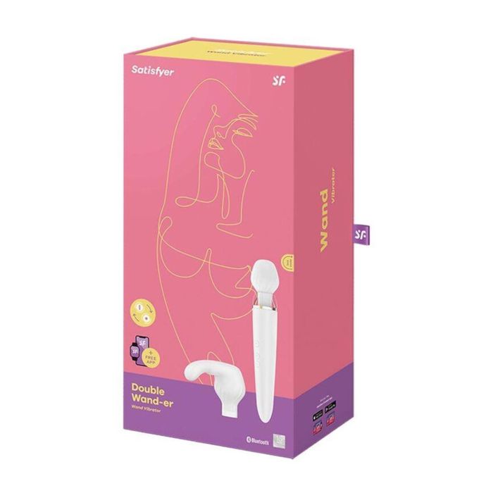 Satisfyer Double wand-er vibrador blanco Satisfyer Double wand-er vibrador blanco
