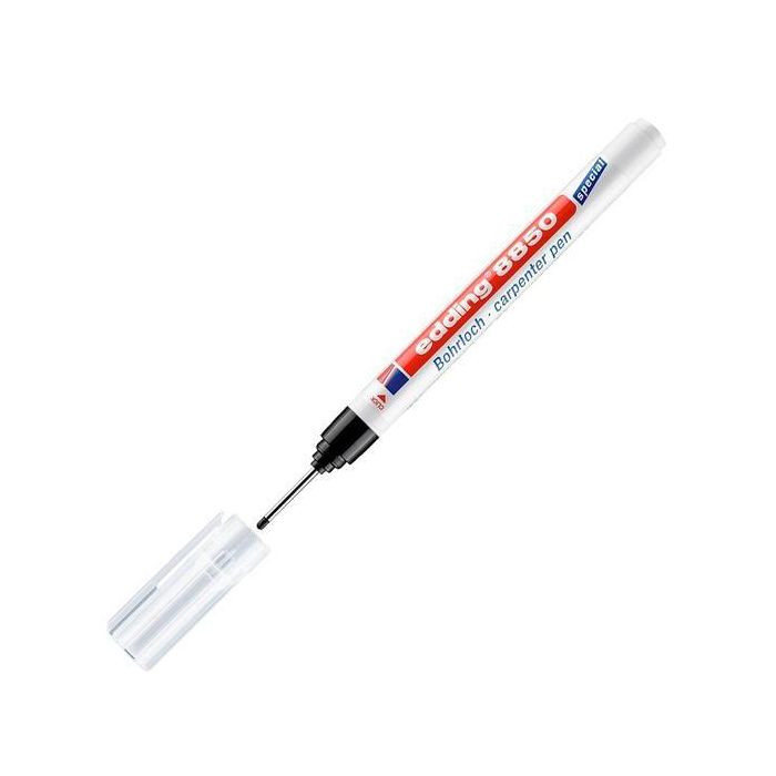 Edding Marcador Permanente para Taladros 8850 Negro - Pack de 5 Unidades (5 Unidades)