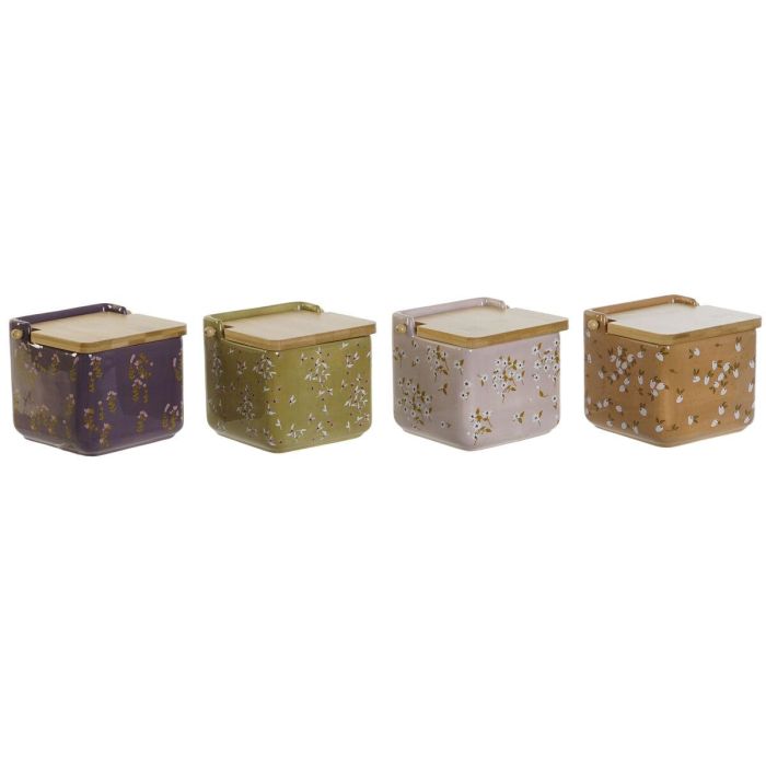 Salero Shabby DKD Home Decor Verde Mostaza 12.5 x 12 x 14 cm (4 Unidades) Salero Shabby DKD Home Decor Verde Mostaza 12.5 x 12 x 14 cm (4 Unidades)