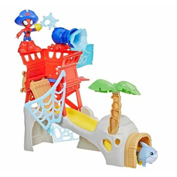 HASBRO Spidey Waterwebs Isla Spidey Set de Juego con 2 Figuras y 6 Accesorios Edad 3+ años 4 HASBRO Spidey Waterwebs Isla Spidey Set de Juego con 2 Figuras y 6 Accesorios Edad 3+ años 4