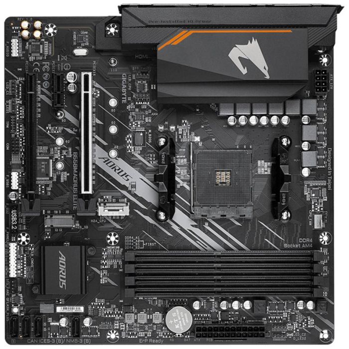 Gigabyte B550M AORUS ELITE Placa Base Socket AM4 Micro ATX AMD B550 - GAB55MAEL-00-G 1 Gigabyte B550M AORUS ELITE Placa Base Socket AM4 Micro ATX AMD B550 - GAB55MAEL-00-G 1